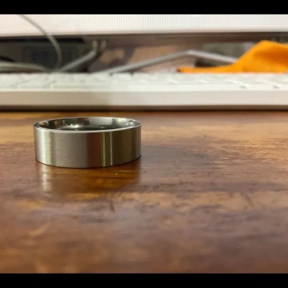 Men’s Stainless Steel CZ Band - Picture 8 of 15